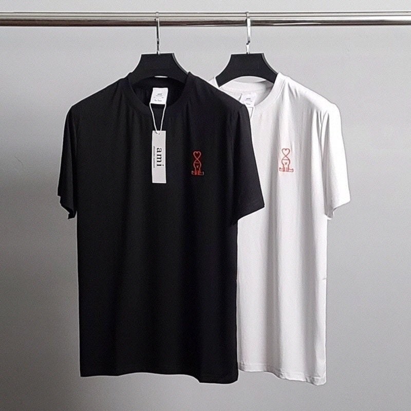 💕 아* 드꾀흐 레드피플 하트 라운드 반팔티셔츠