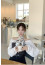 💕 샤* 심볼로고 화이트 스카프