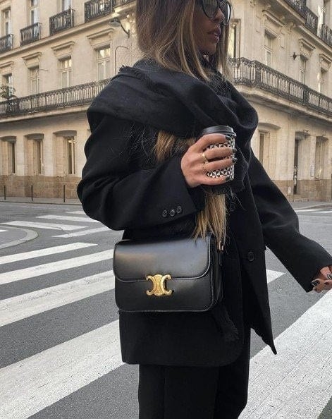 💕 셀** 고급 틴 샤이니 카프스킨 트니옹프백 미디움