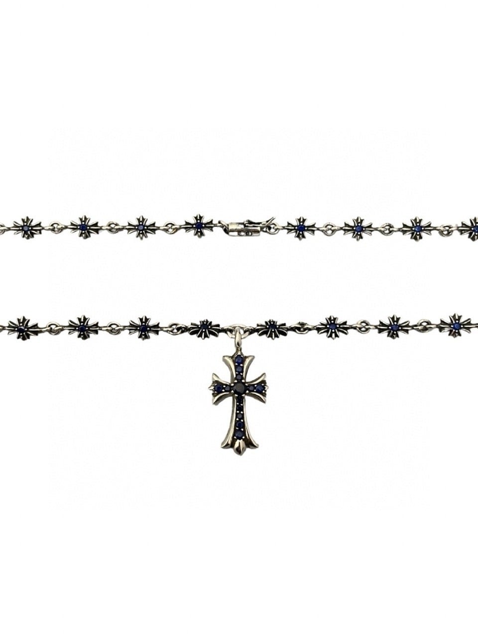 크*롬하츠 K108 925 실버 초크 체인 타이니 네크리스 목걸이 (양면 착용) 입고~