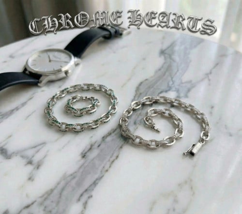 2026 크*롬하츠 K14,K15 925 실버 팔찌 브레이슬릿 (모이사나이트) 입고~