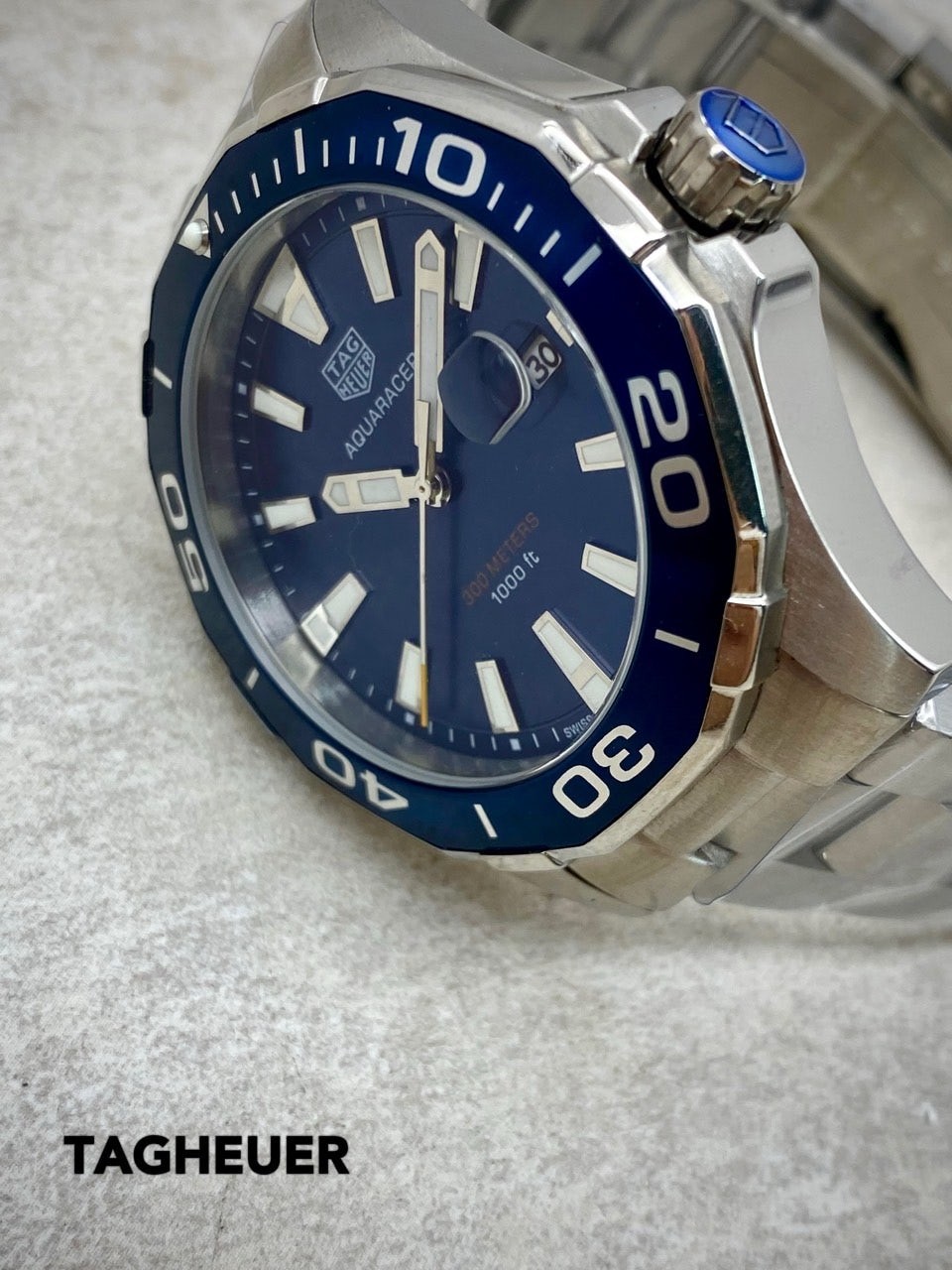 태그호이* 아쿠아레이서 300 블루다이얼