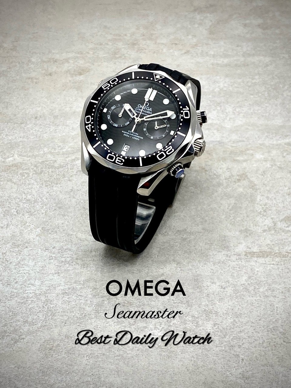 오메* 씨마스터 다이버300 크르노그래프 블랙다이얼