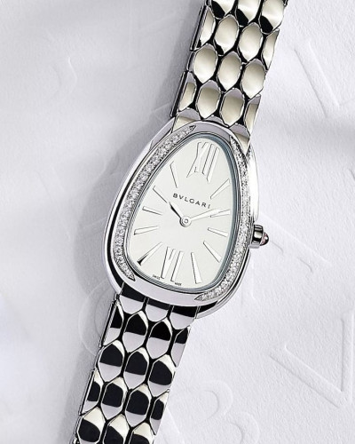 불가리 세르펜티 세두토리 워치 화이트다이아