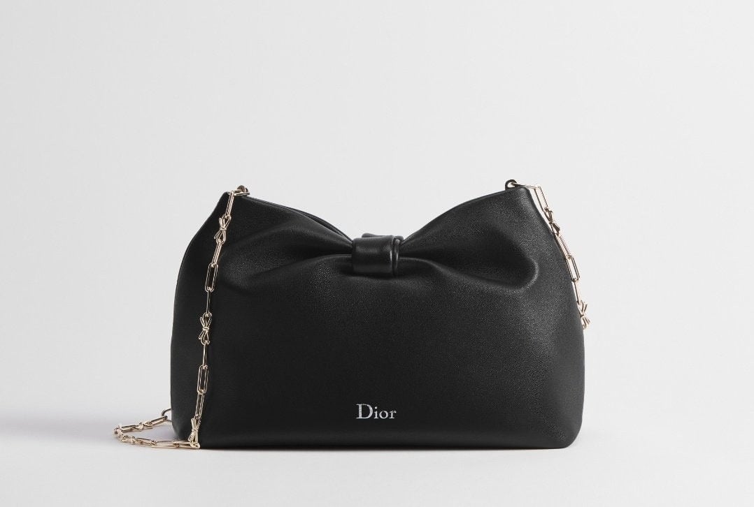 💕 디* 보우 백 스몰 블랙 램스킨 ❤풀박스❤️