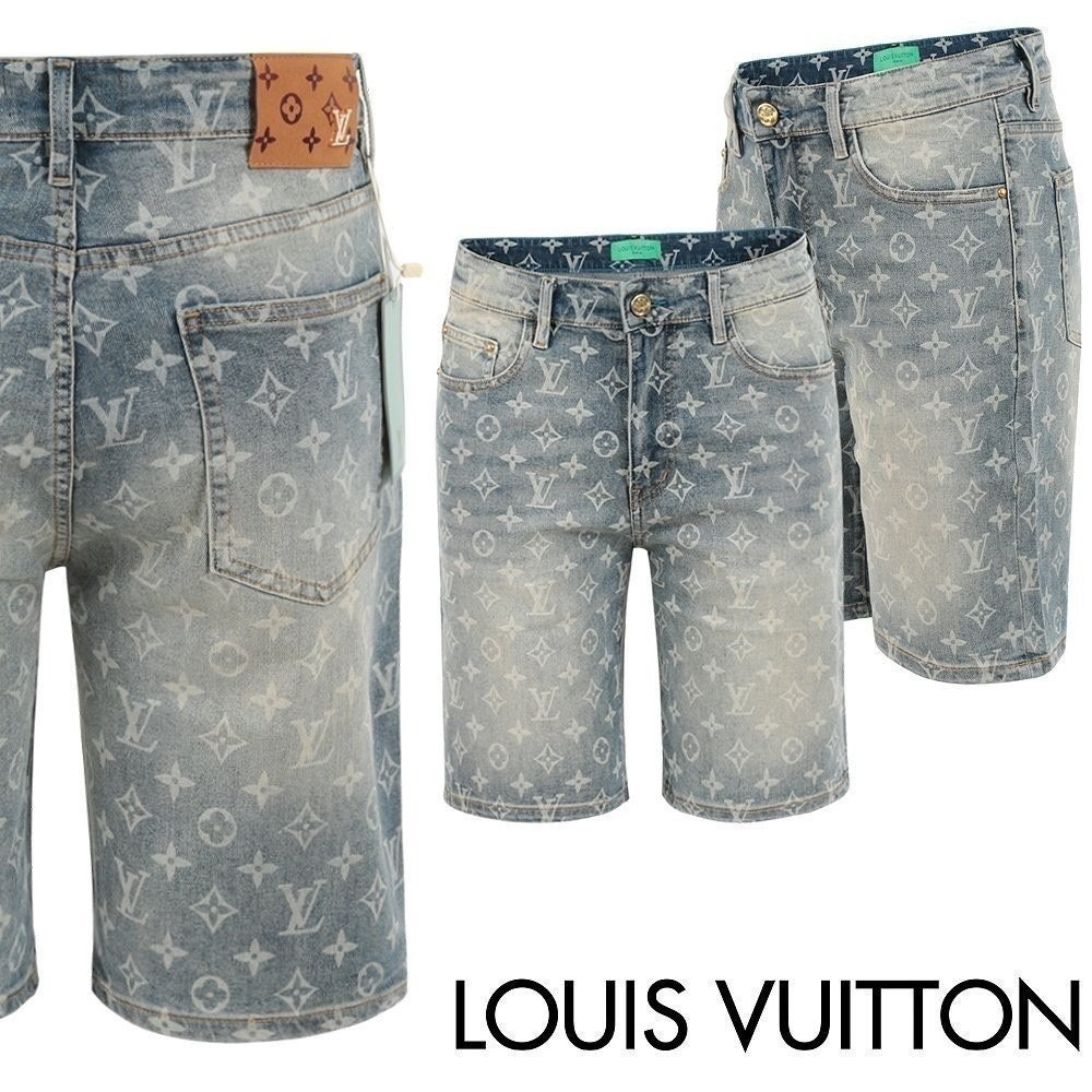 💕 루* 모노그램 페인트 하프 팬츠