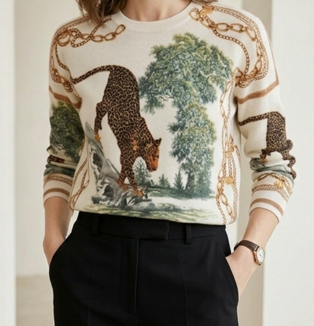 💕 에*** 표범 니트