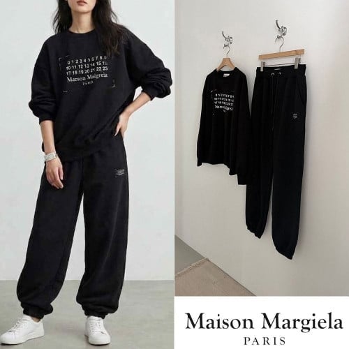 💕 메* 마르지엘라 빈티지 로고 나염 오버핏 MTM 셋업