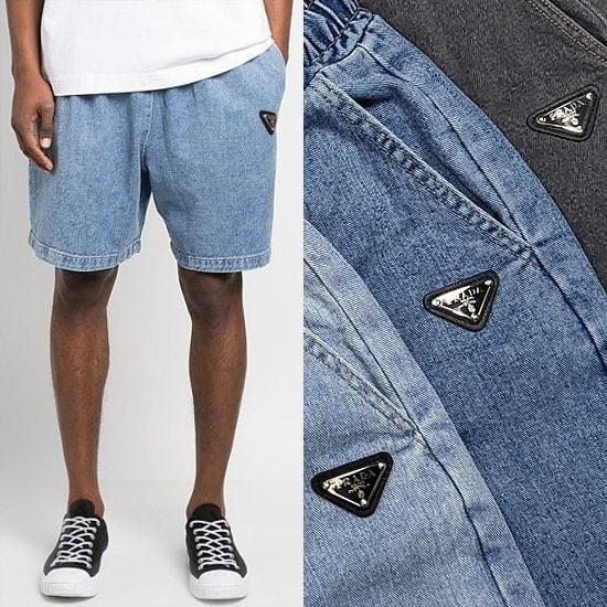 💕 프** 밴딩 데님하프팬츠