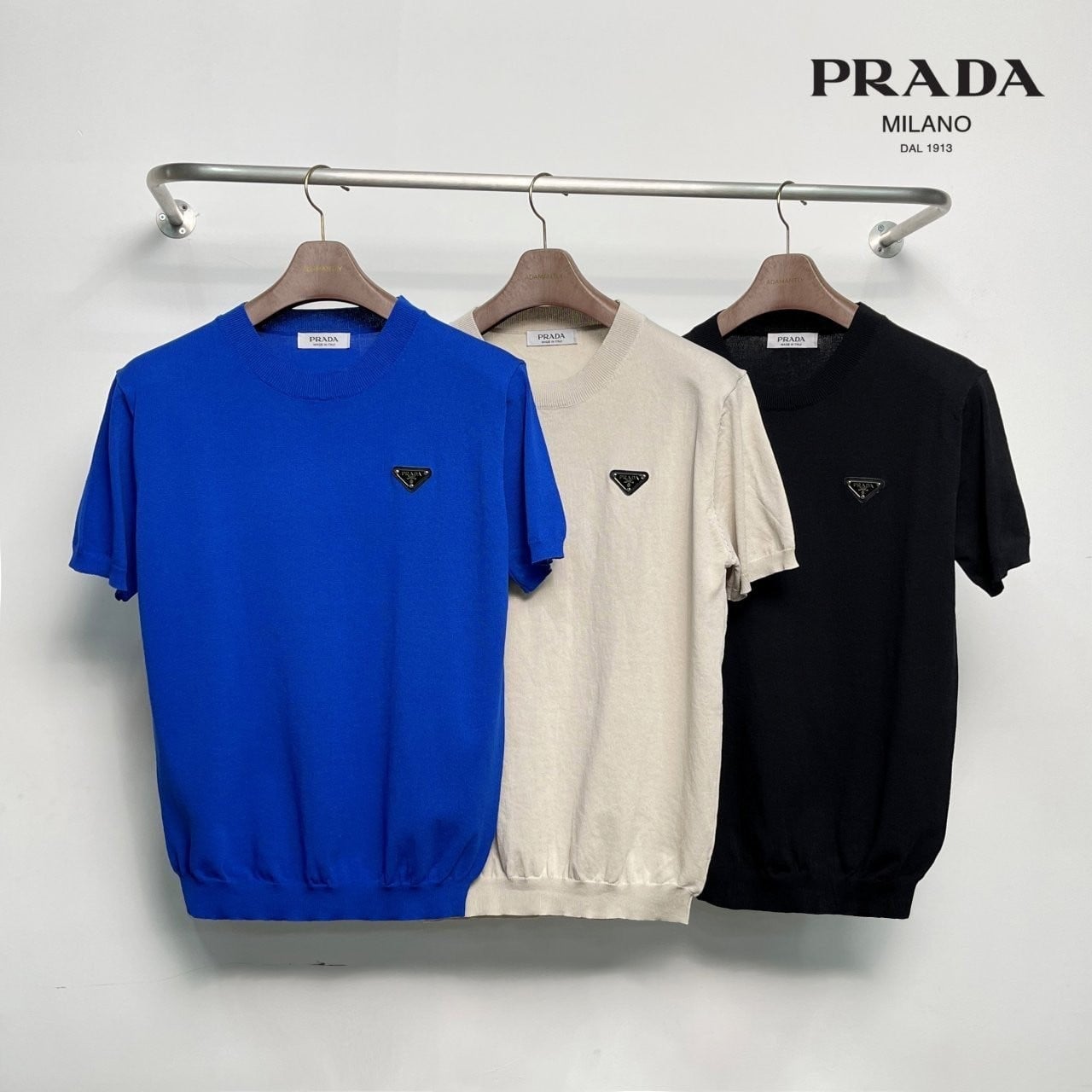 💕 프** 삼각플레이트 라운드 니트반팔