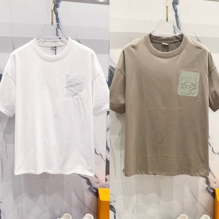 자수로고 라운드 티셔츠 LOE-496