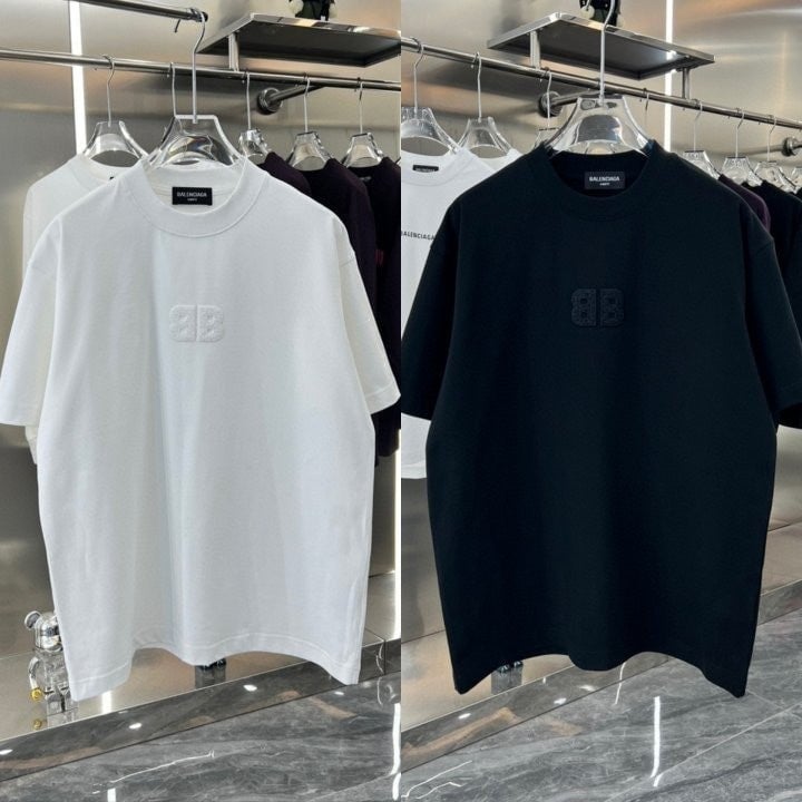 *빅사이즈 추가* BB로고 백포인트 라운드 티셔츠 BC-3344