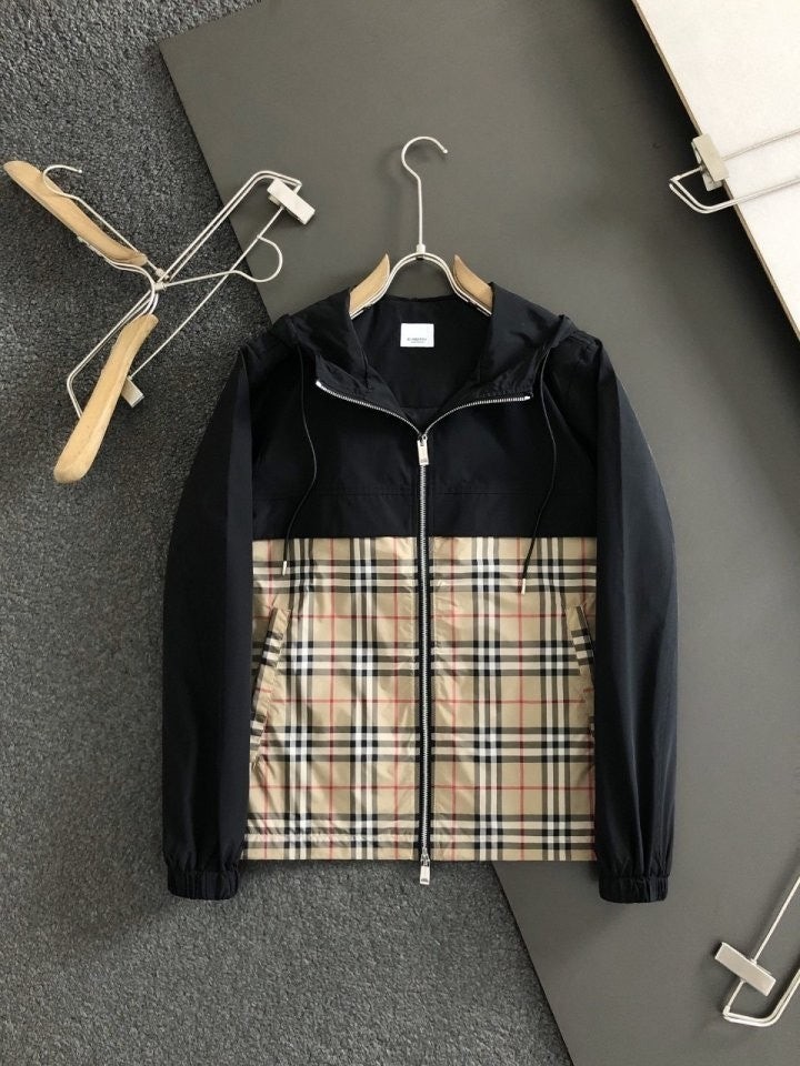 *빅사이즈 추가* 시그니처 체크 바람막이 자켓 BB-3304