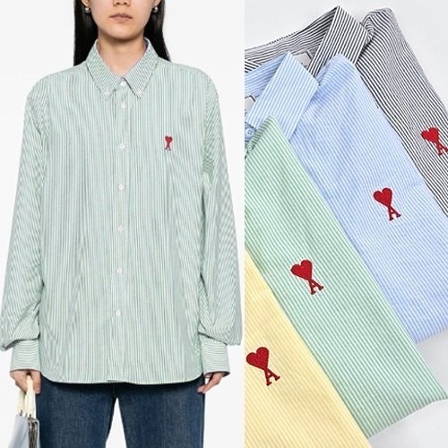 여성 스몰레드하트 스트라이프셔츠 AI-815