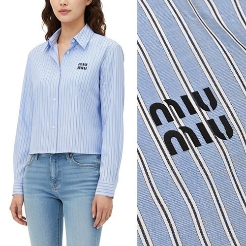 여성 세미크롭 셔츠 MU-976