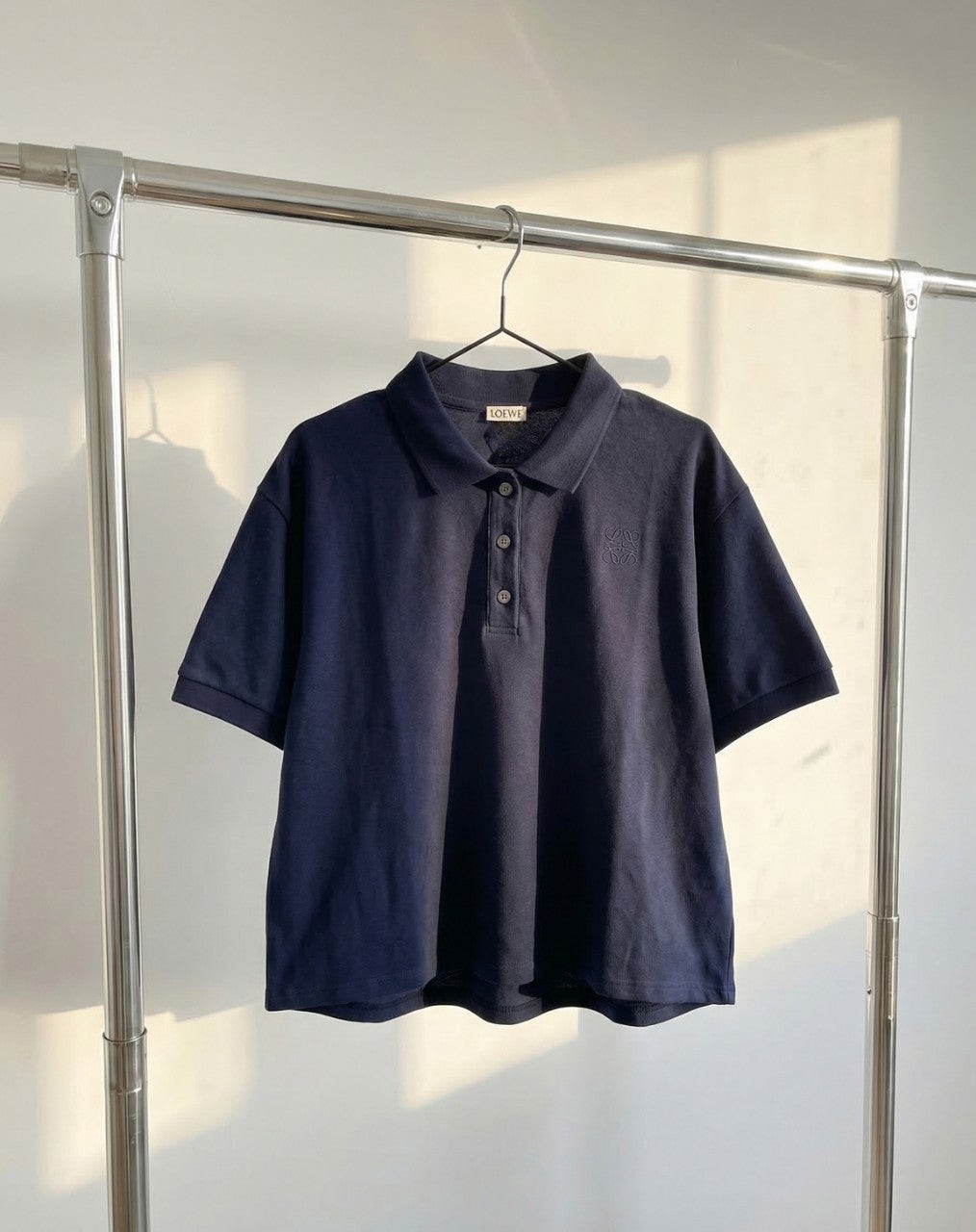 여성 아나그램 크롭 PK 셔츠 LOE-595