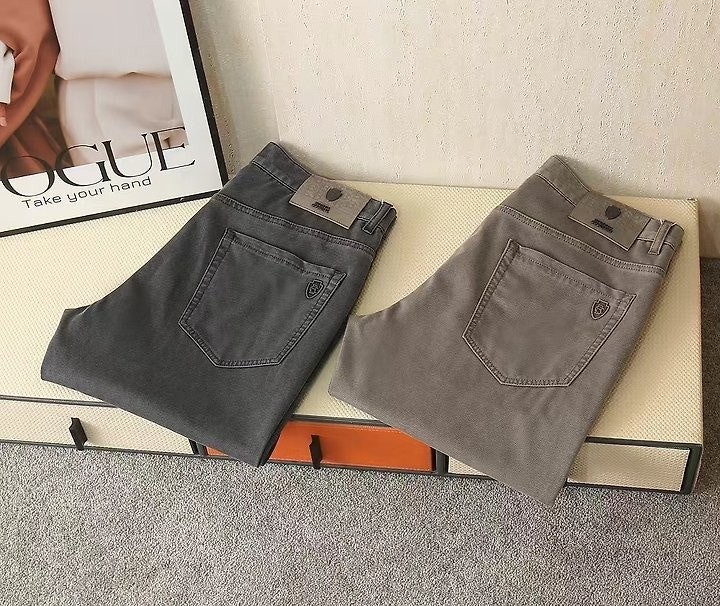 *빅사이즈 추가* 베이직 엠보로고 스판 면청 팬츠 BU-184