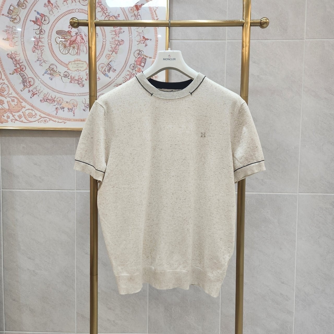 💕 에*** 자수로고 린넨 니트