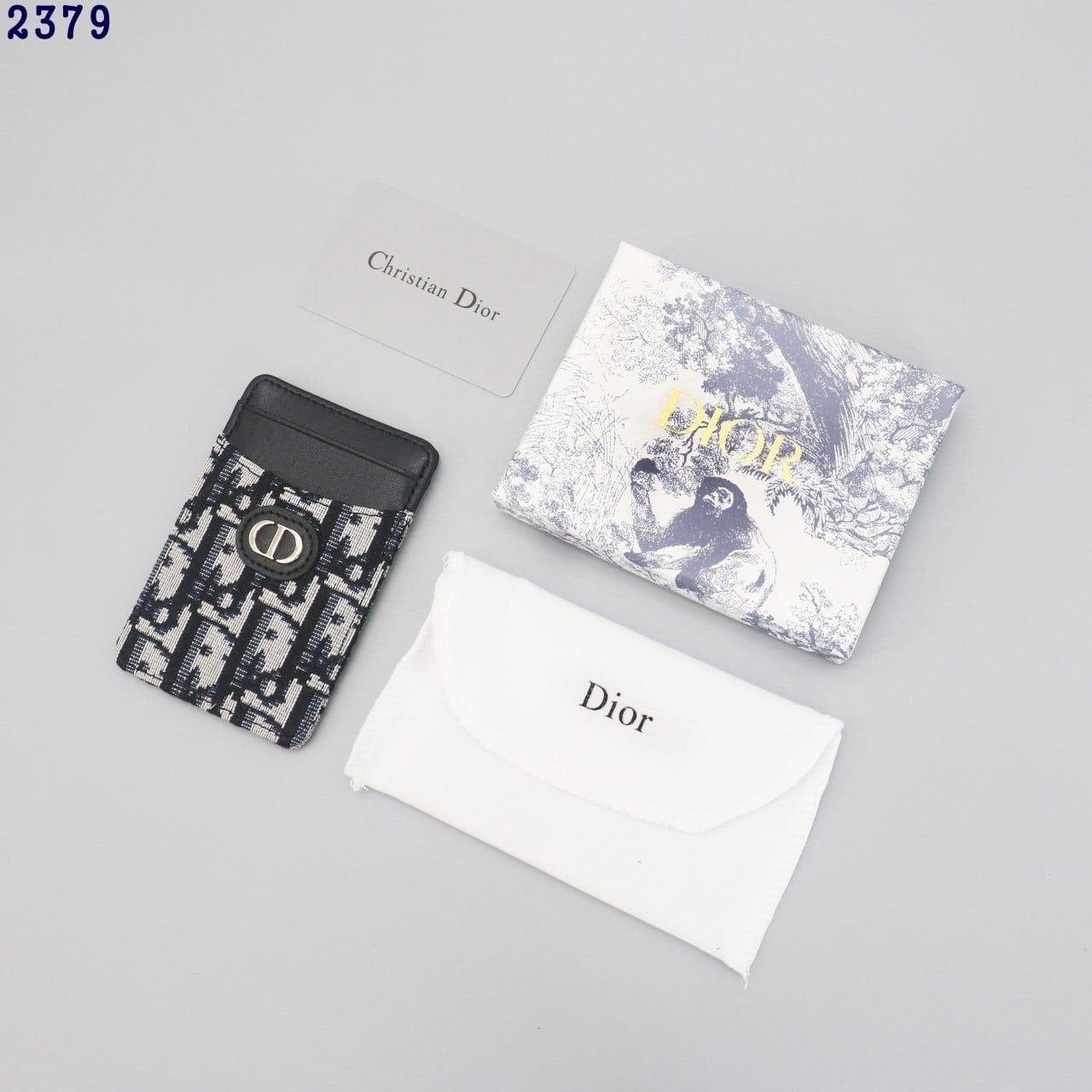 💕 디* 30 몽테인 오블리크 자카드 세이지 카드 홀더 블랙