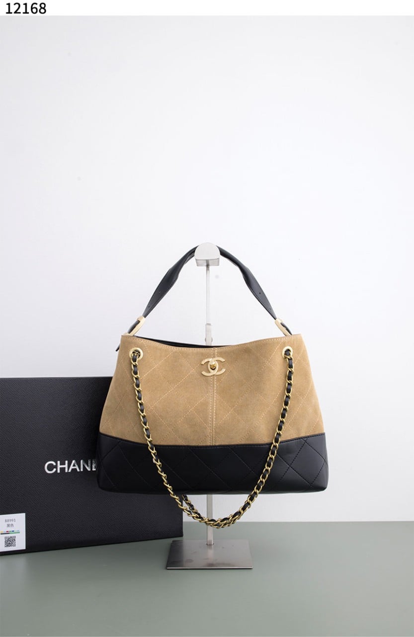 #샤넬 [Chanel] 수입고급 샤넬 배색 카프스킨 쇼핑백 신상입고💢 #가방 #12168