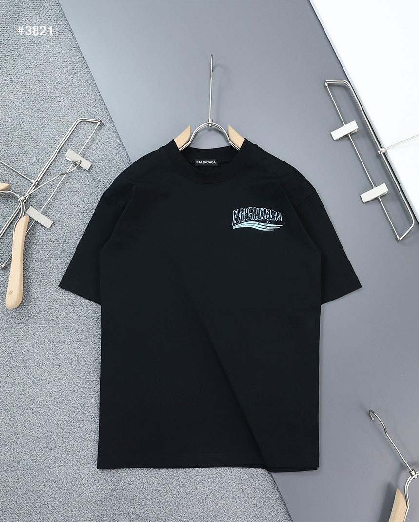 🍀 [BALENCIAGA] 발렌시아가 BB 멀티로고 자수 라운드 반팔 티셔츠 🍀