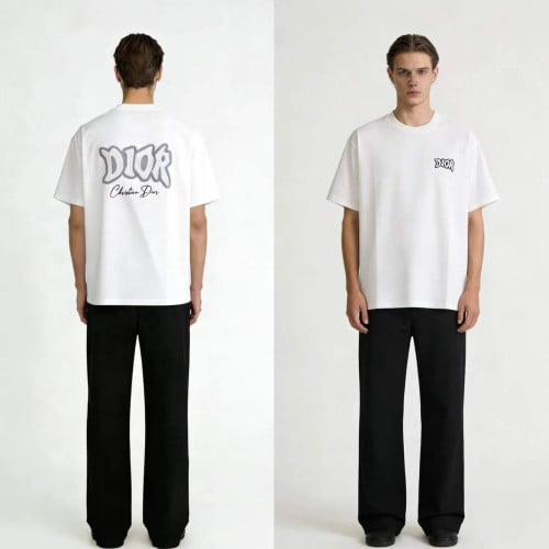 💕 디* 자수 로고 티셔츠