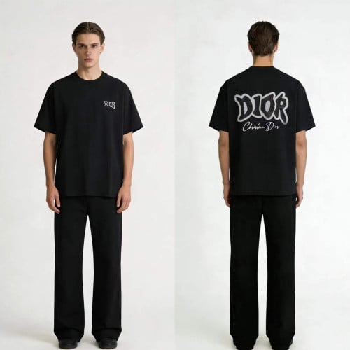 💕 디* 자수 로고 티셔츠