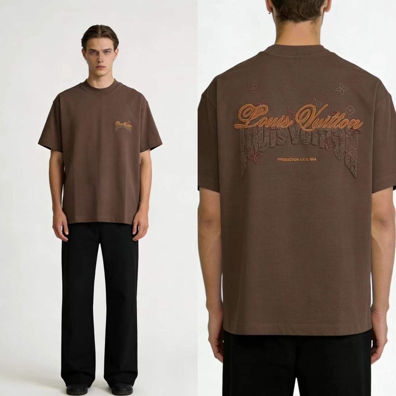 💕 루* 자수로고 티셔츠