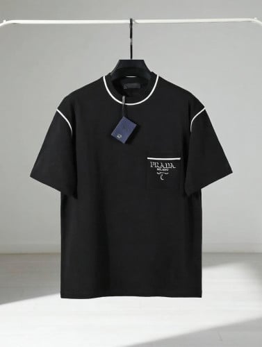 💕 프** 코튼 배색 자수로고 반팔