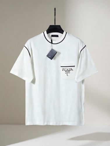 💕 프** 코튼 배색 자수로고 반팔