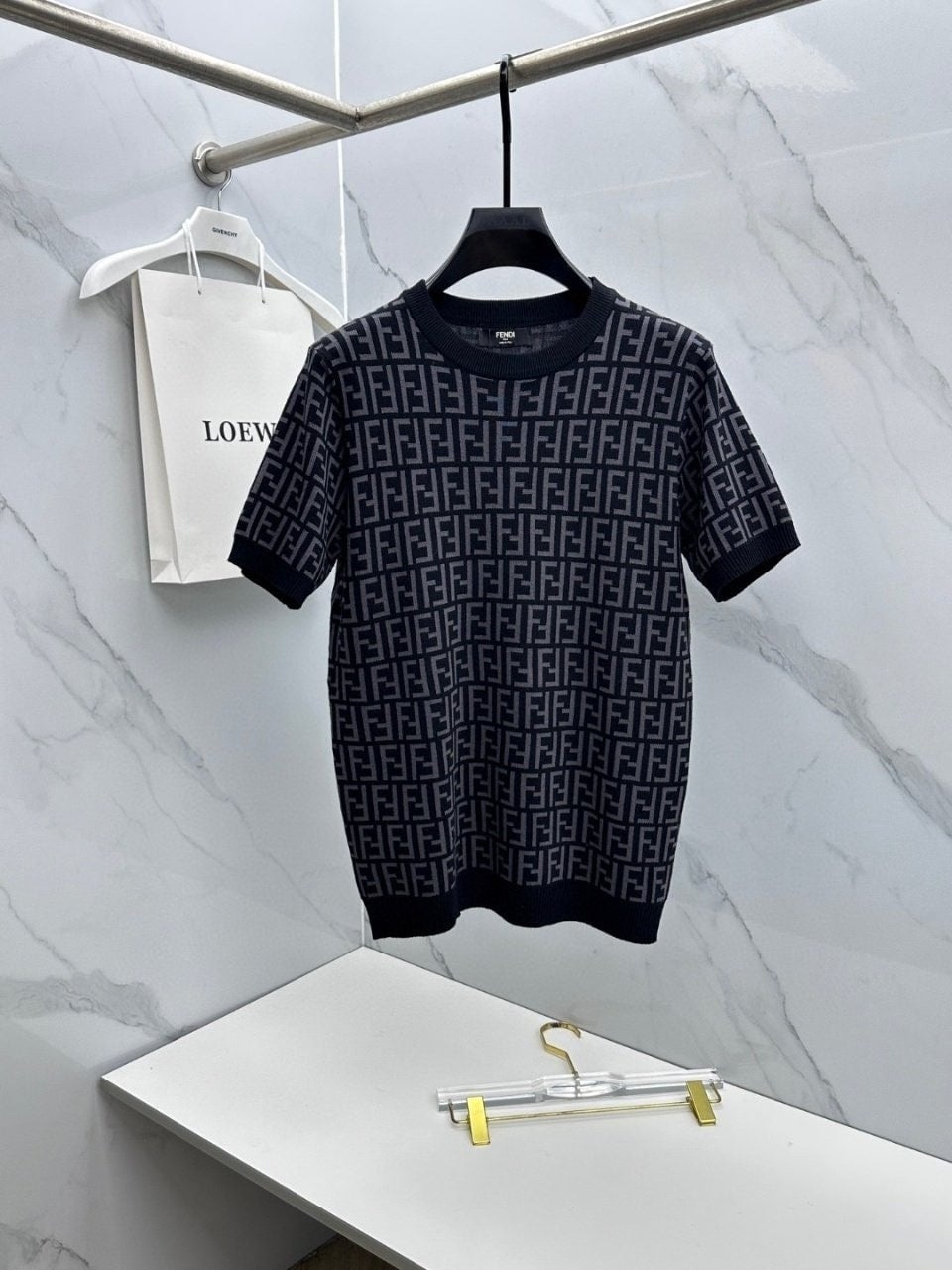 💕 펜* 자가드 FF 니트반팔