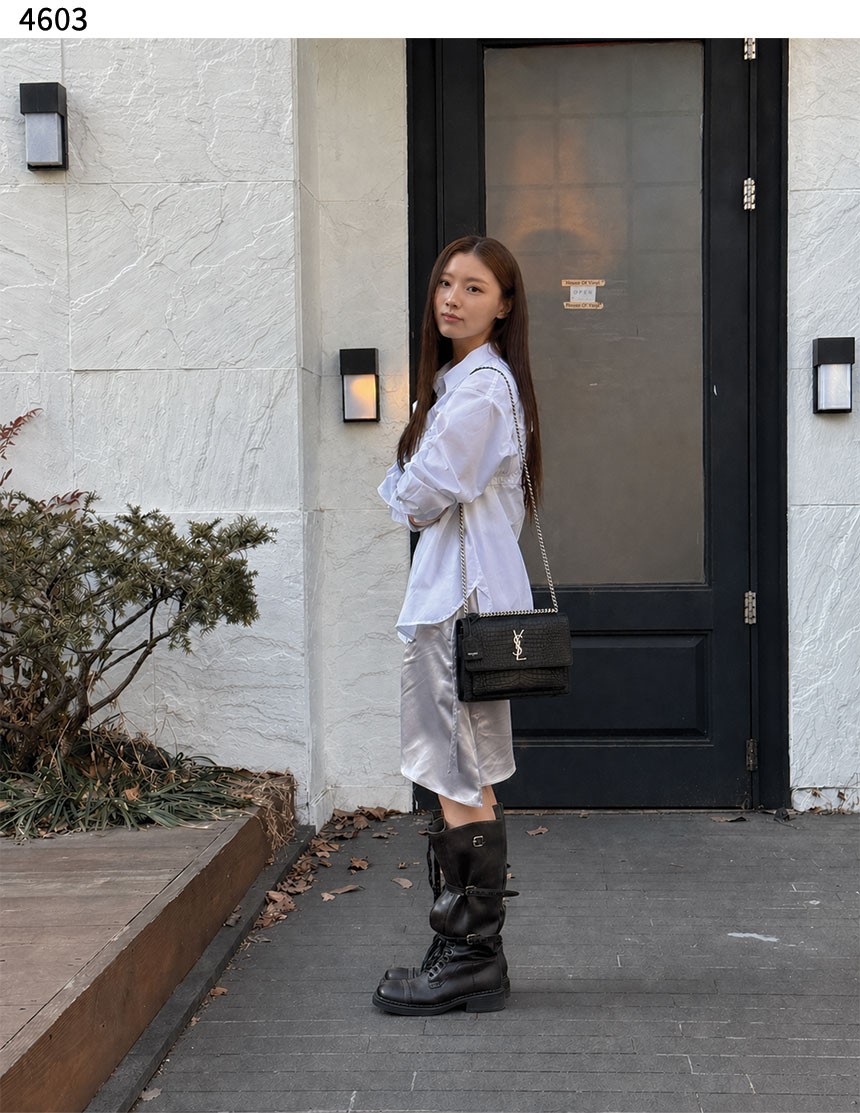 #입생로랑 [YSL] 수입프리미엄급 생로랑 엠보싱 크로커다일 가죽소재 SUNSET 미디움백 신상 입고💢 #태그 #가방 #4603