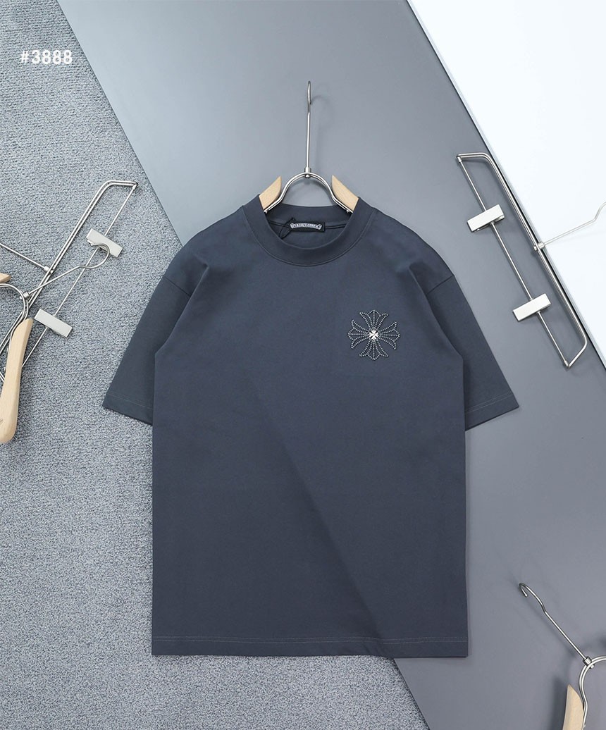 🍀 [Chrome Hearts] 크롬하츠 세메터리 멀티 크로스 라운드 반팔 티셔츠 🍀