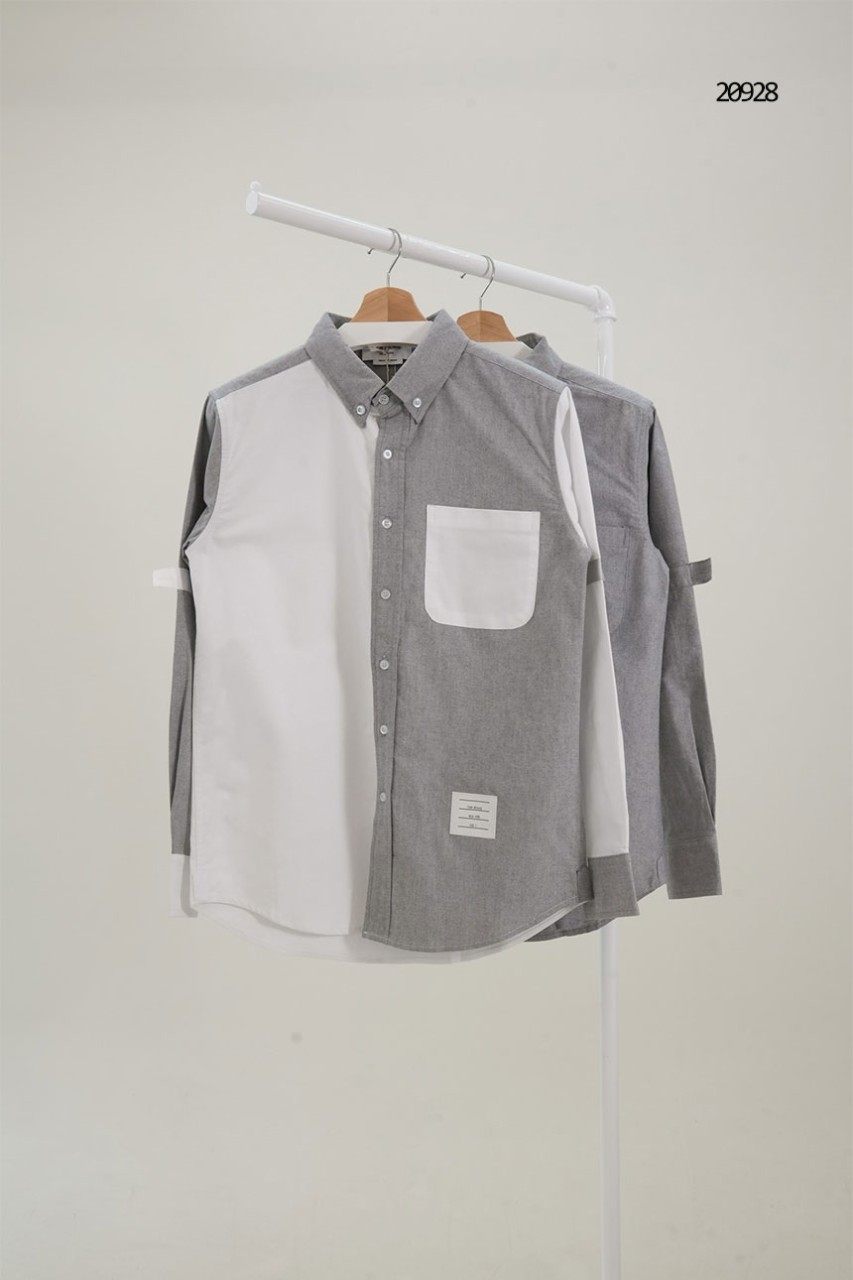 🔆 [THOM BROWNE] 톰브라운 암밴드 포인트 포켓 와이 셔츠 🔆