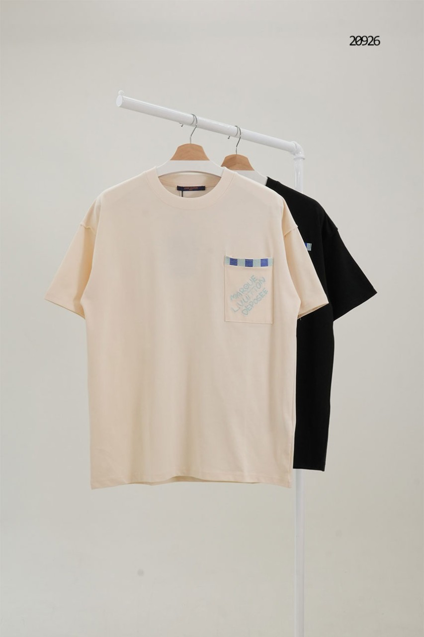 🔆 [LOUIS VUITTON] 루이비통 25ss 엠벨리시드 코튼 크루넥 반팔 티셔츠 🔆