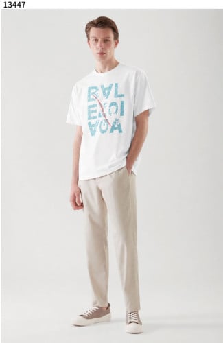 #발렌시아가 [BALENCIAGA] 블루 웨이브 로고 티셔츠 신상입고💢 #상의 #티셔츠 #13447