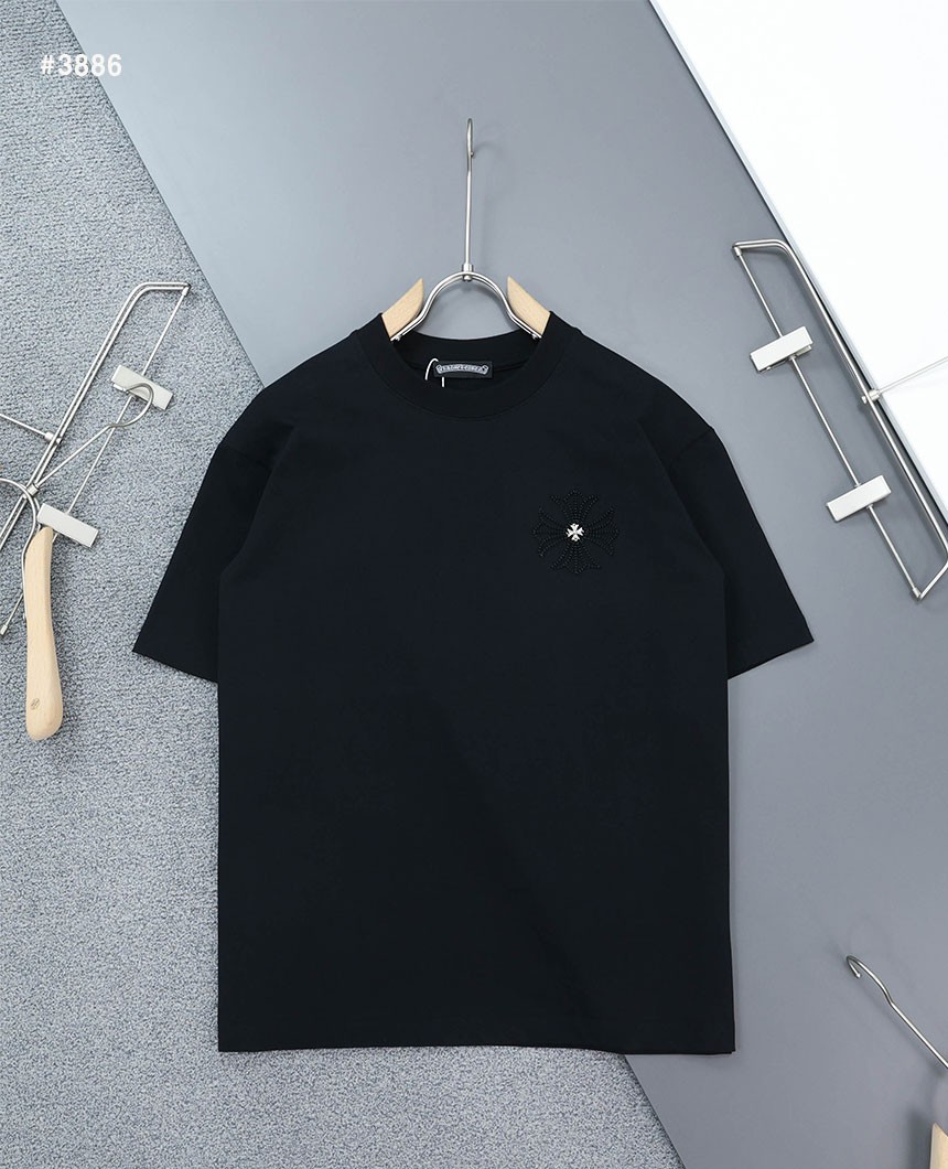 🍀 [Chrome Hearts] 크롬하츠 세메터리 멀티 크로스 라운드 반팔 티셔츠 🍀
