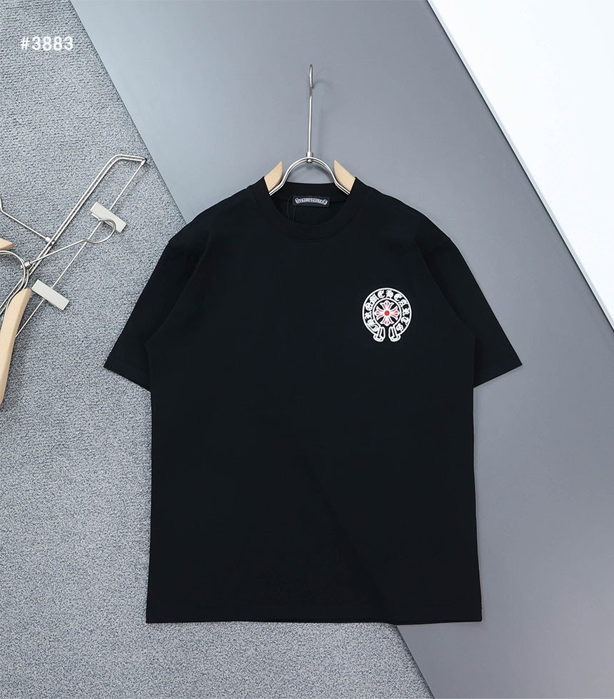 🍀 [Chrome Hearts] 크롬하츠 홀스슈 멀티로고 라운드 반팔 티셔츠 🍀