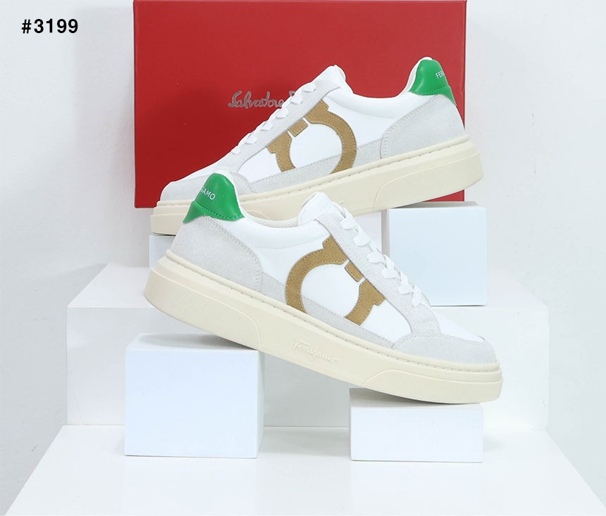 🍀 [ferragamo] 페레가모 카시나 간치니 아웃라인 로우탑 스니커즈 🍀