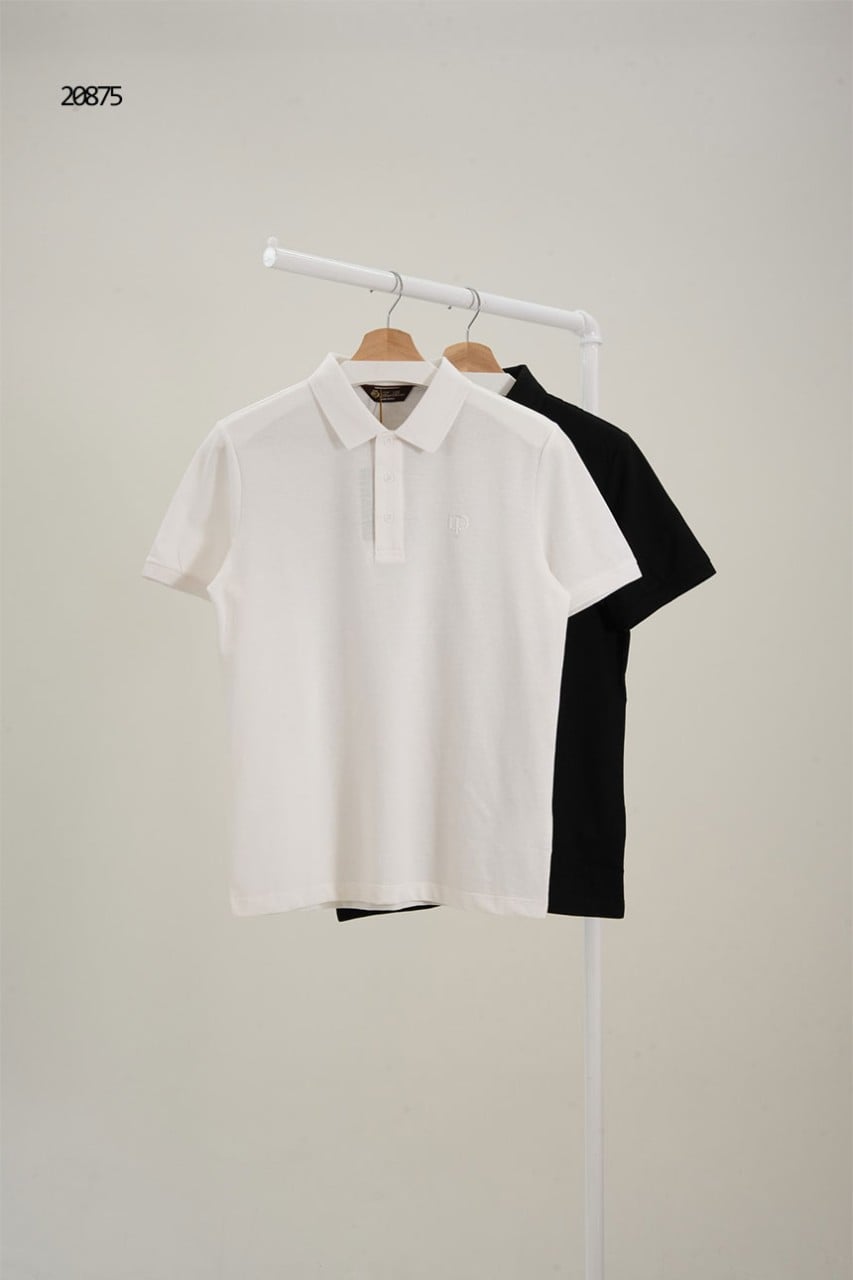 🔆 [LORO PIANA] 로로피아나 엠보 로고 스틸 패치 폴로 🔆