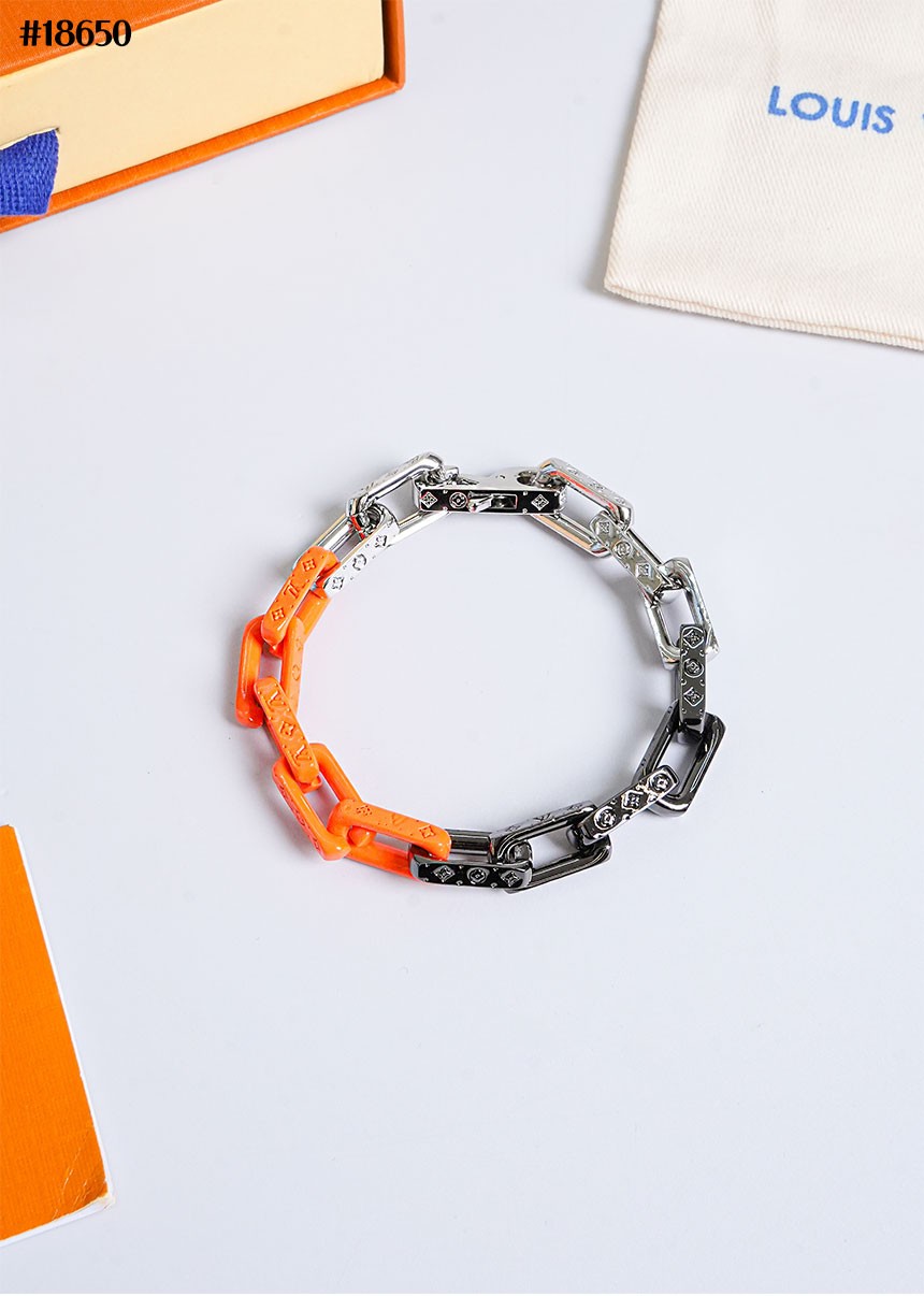 🔆 [LOUIS VUITTON] 루이비통 모노그램 체인 브레이슬릿 오렌지 멀티컬러 🔆