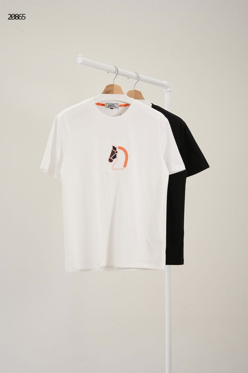 🔆 [HERMES] 에르메스 홀스 H 자수 반팔 티셔츠 🔆